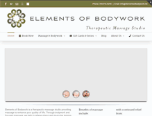 Tablet Screenshot of elementsofbodywork.net